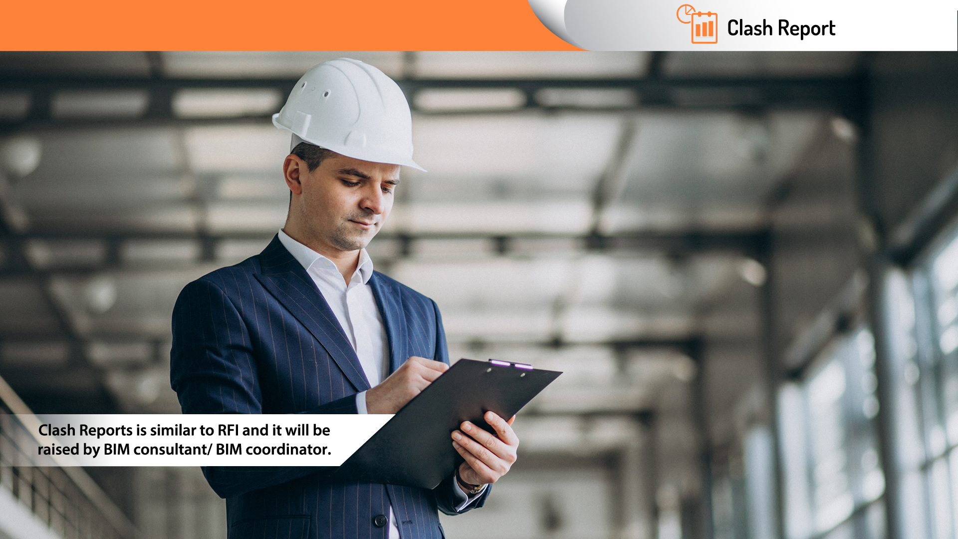 Clash Report, Clash Reports is similar to RFI and it will be raised by BIM consultant/ BIM coordinator.