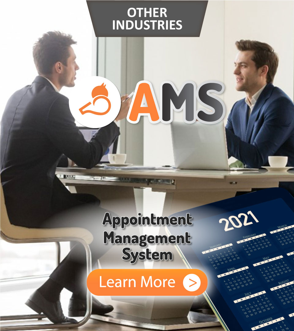 Other Industries, Whizzl, AMS, Appointment Management System, Learn More
