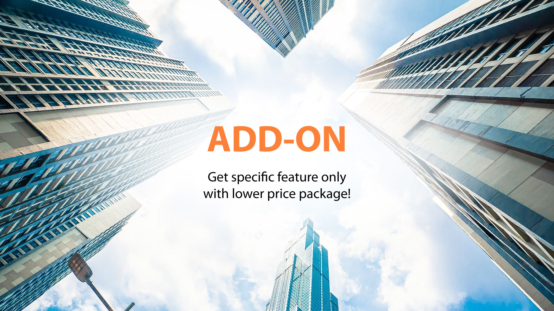 Get specific feature only with lower price package!