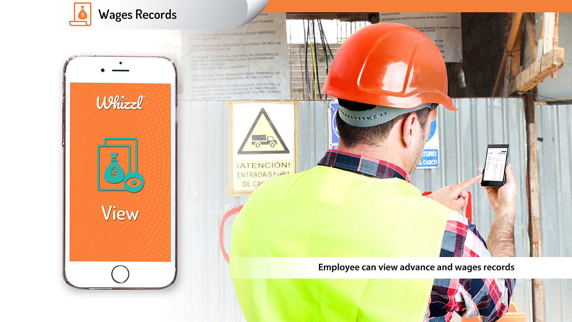 Employee can view advance and wages records