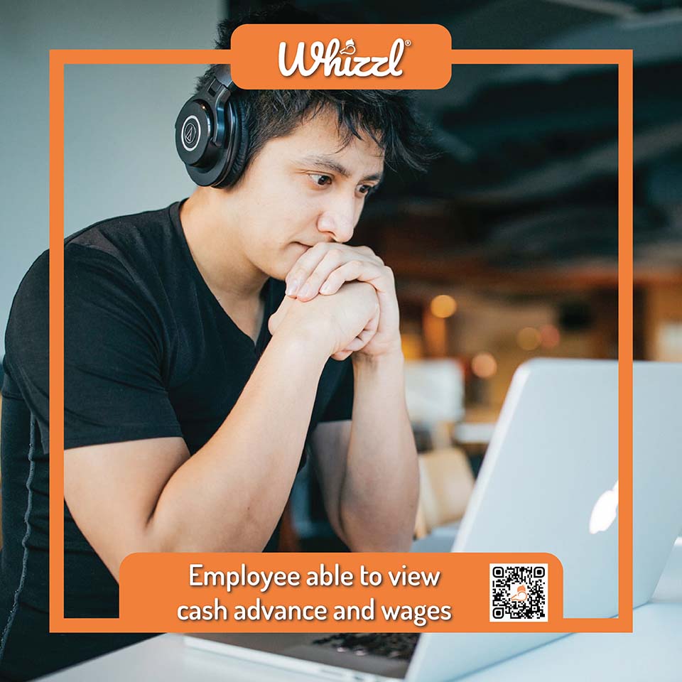 Employee able to view cash advance and wages