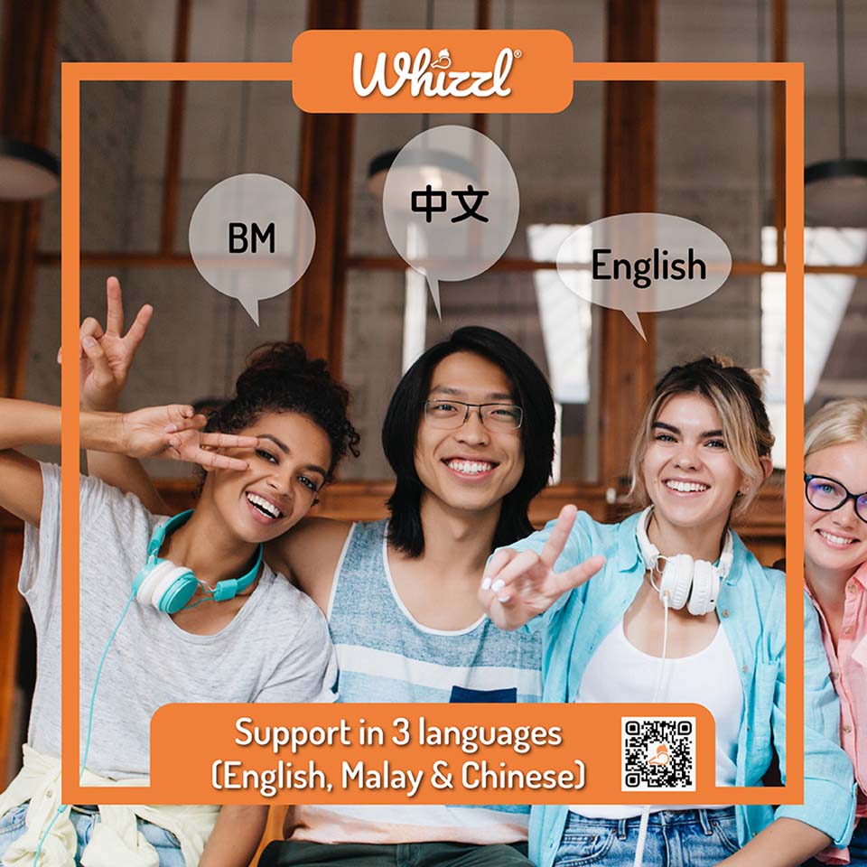 Support 3 languages (English, Malay & Chinese)