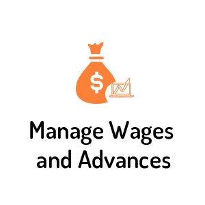 Manage Wages and Advances Geo-Tagged