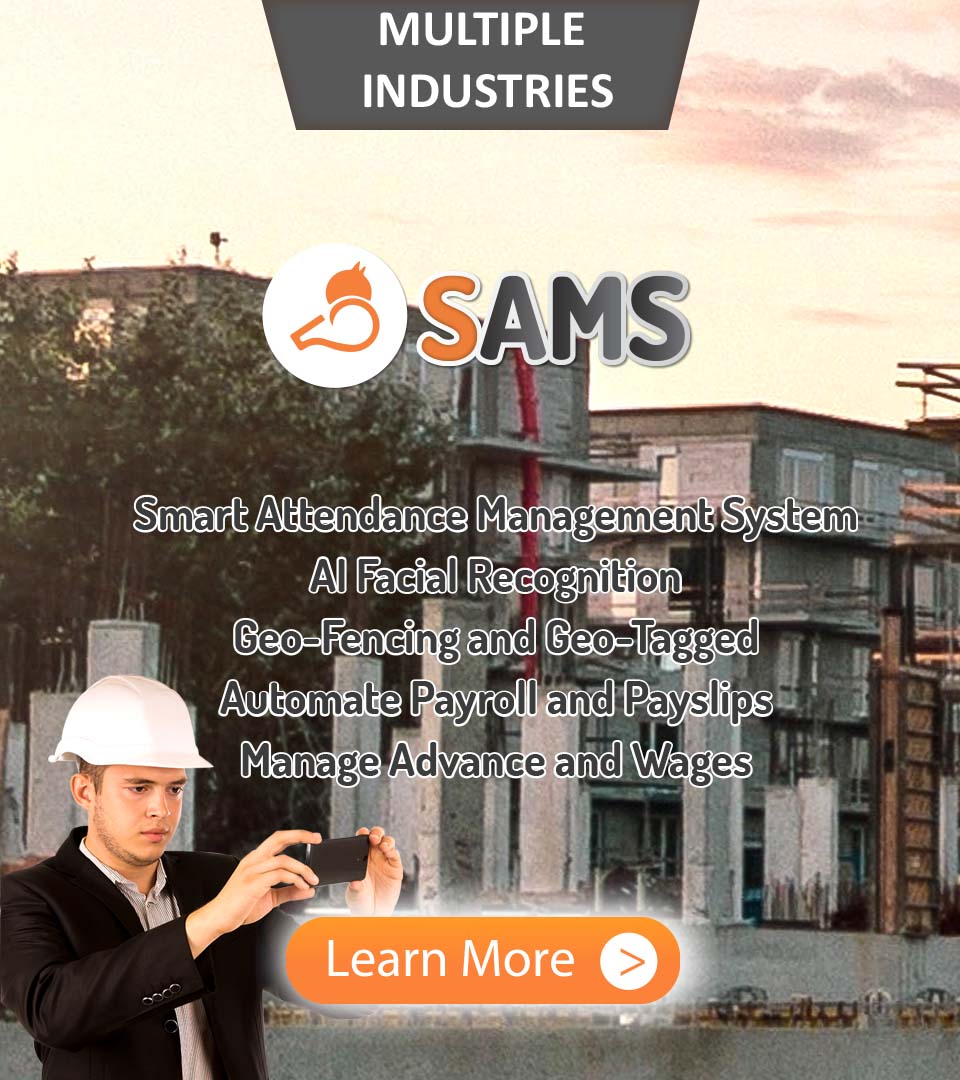 Smart Attendance Management System, AI Facial Recognition, Geo-Fencing and Geo-Tagged, Automate Payroll and Payslips, Manage Advance and Wages