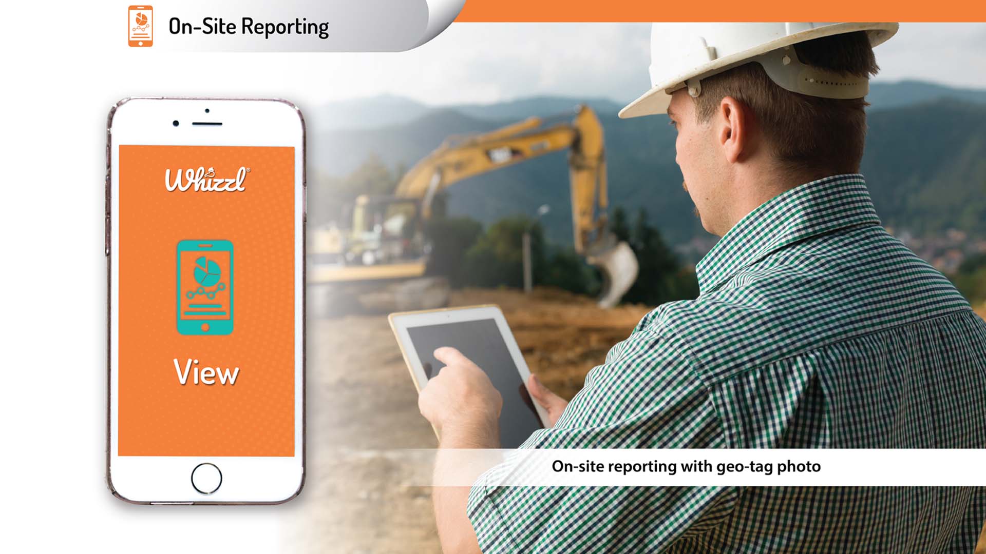 On-site reporting with geo-tag photo