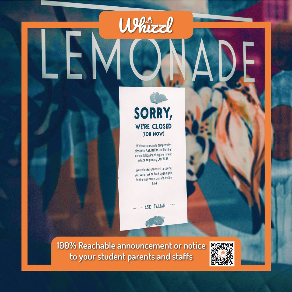 100% Reachable announcement or notice to your student, parents and staffs