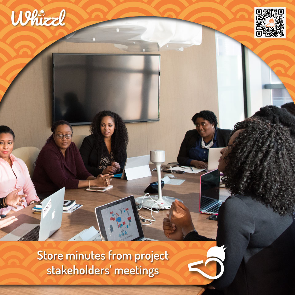 Whizzl, Store minutes from project stakeholders' meetings