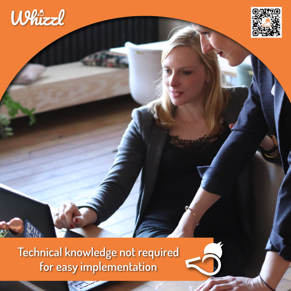 Whizzl, Technical knowledge not required for easy implementation