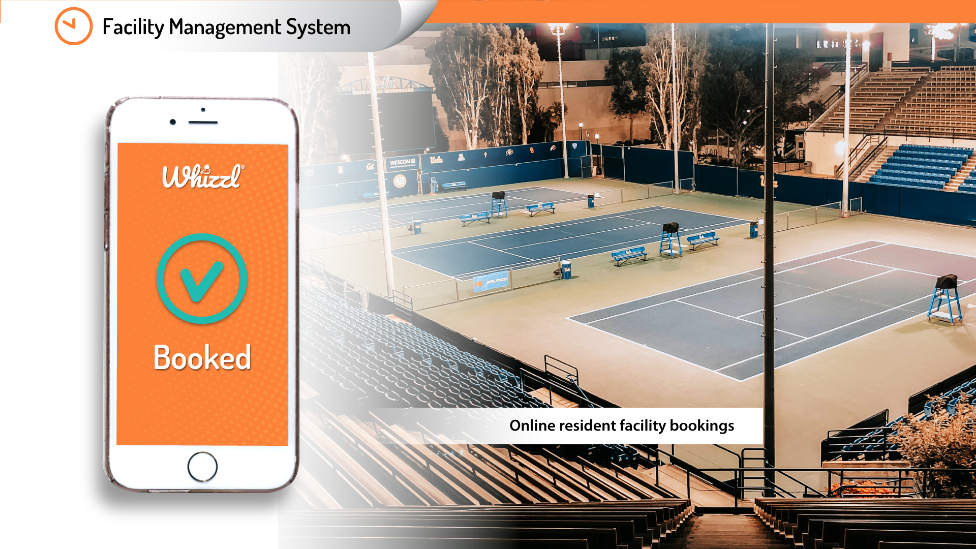 Facility Management System, Whizzl, Booked, Online resident facility bookings