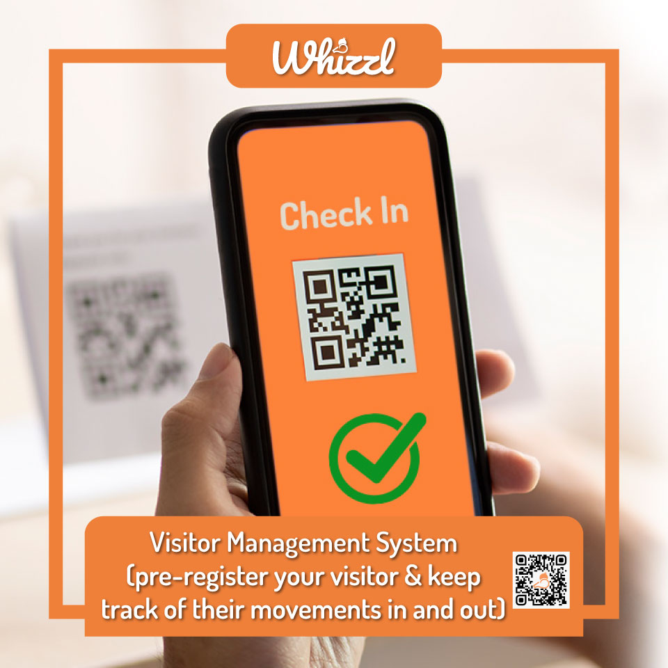 Whizzl, Visitor Management System (pre-register your visitor & keep track of their movements in and out)